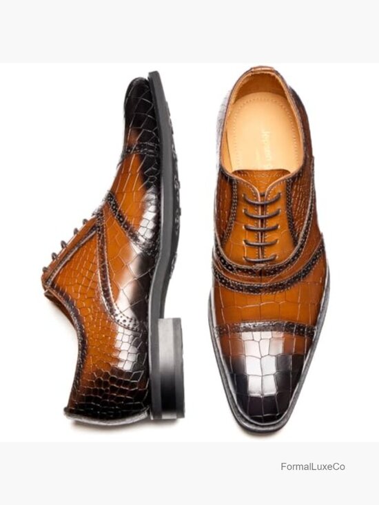 Men\'s Genuine Leather Oxfords Blake Rapid Stitch Formal Business Dress Shoes main image 4